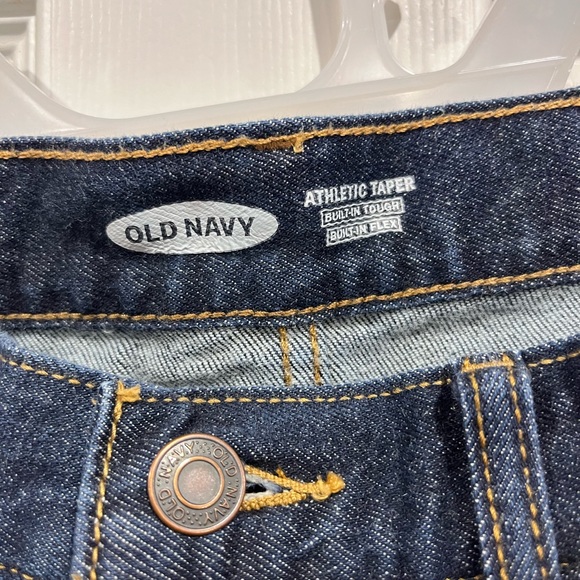 Men’s Athletic taper dark blue Old Navy jeans, Built in flex & Built in tough - Picture 3 of 4